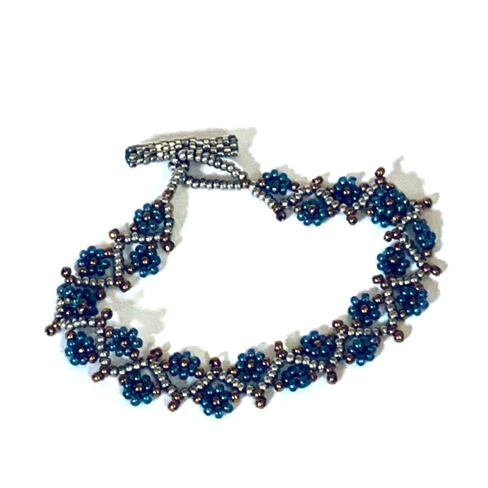 Beaded Flower Bracelet